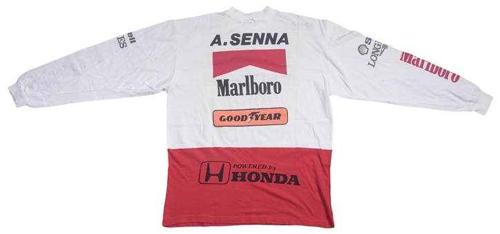 1991 Ayrton Senna Formula 1 Grand Prix Race Worn Shirt (Silveira LOA)